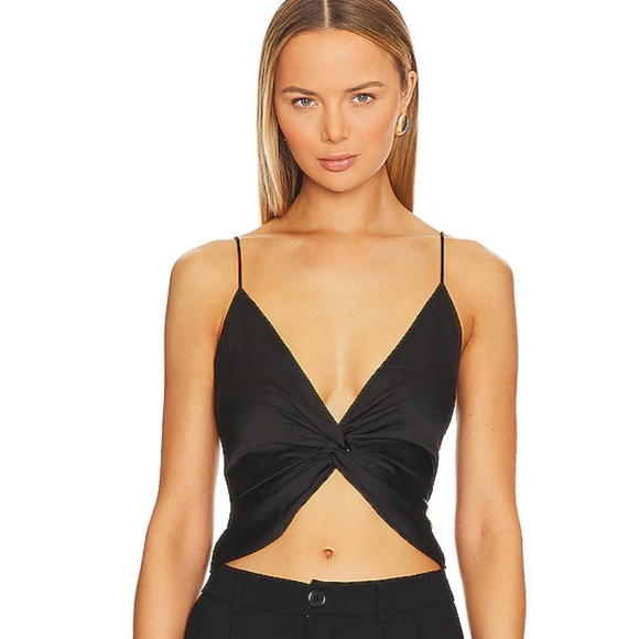 Anais Twist Front Top in Black from revolve - Picture 1 of 3